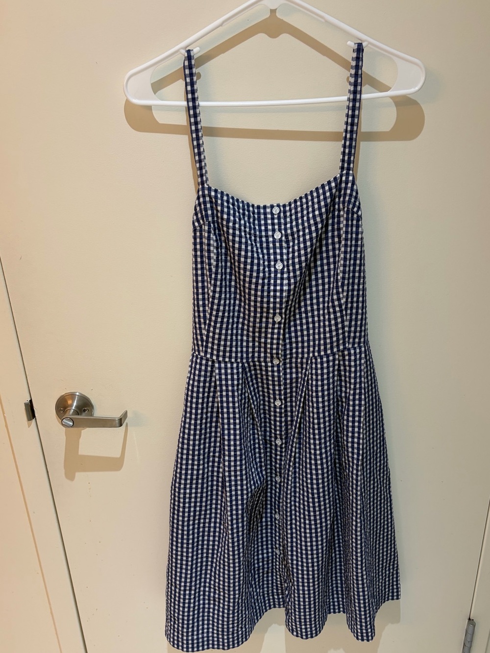 Brooks Brothers Blue and White Gingham Sundress